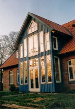 Ansicht des Giebels innen